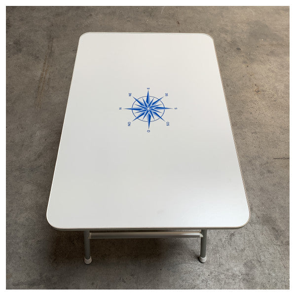 Trem katlanabilir tekne masası beyaz 90 x 60 x 60 - D17 60 090