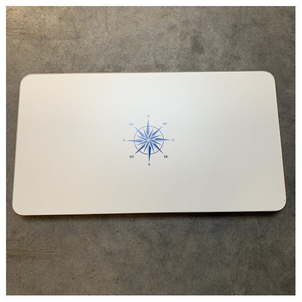 Mesa de barco dobrável Trem branco 110 x 60 x 60 - D17 60 110