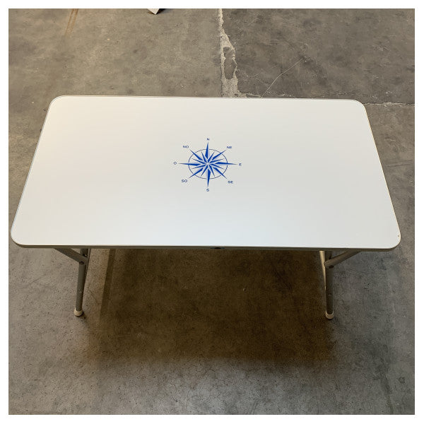 Mesa de barco dobrável Trem branco 110 x 60 x 60 - D17 60 110