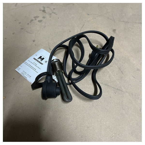 Kim Hotstart 1000W 120V marinemotorvarmer - holdbar forvarmer i rustfrit stål til beskyttelse mod koldstart