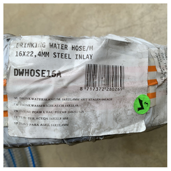 Vetus DWHOSE16A Manguera de agua potable de 16 mm y 30 m de longitud