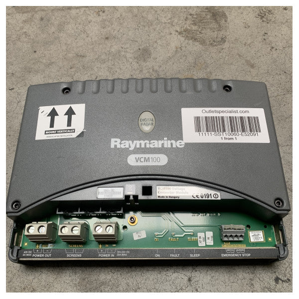 BRUGT Raymarine VCM100 Marine Voltage Converter Module 12-24V DC til 42V DC til skibselektronik