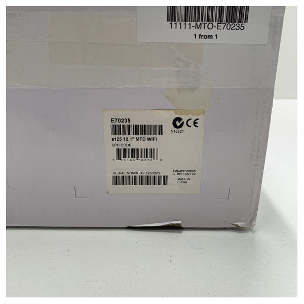 Raymarine A125 12 inch multifunctional touchscreen chartplotter with wifi - E70235