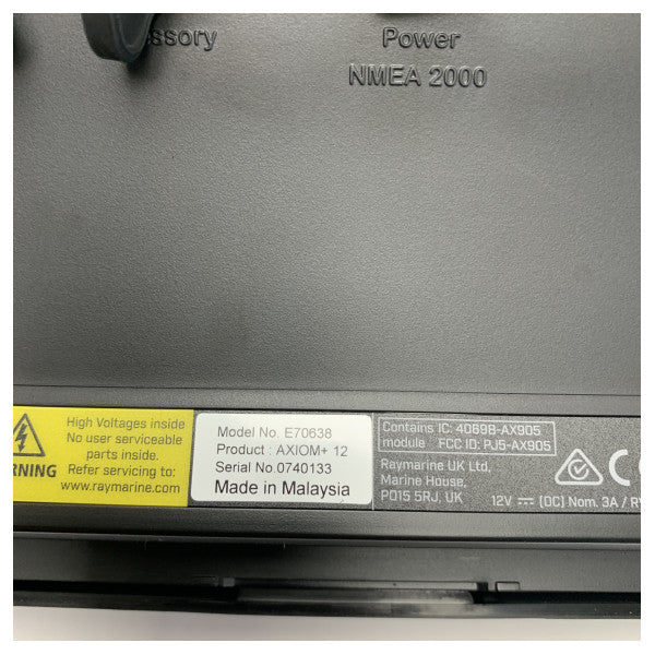 Raymarine Axiom 12 plus chartplotter multifunción de 12 pulgadas - E70638