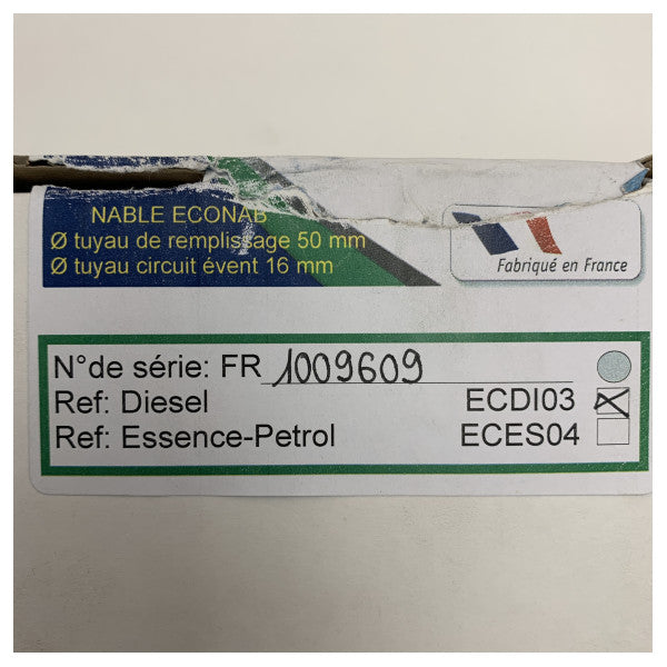 موصِّل وقود الديزل البحري ECDI03 من إيكوناب - وصلة وقود متينة من الفولاذ المقاوم للصدأ والألومنيوم