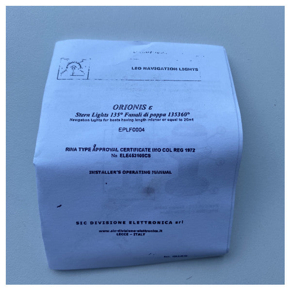 Orion LED кормовий ліхтар чорний 135 градусів 12/24В - EPLF0004 - EPLF0004