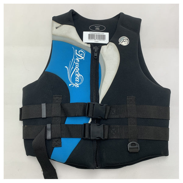 Devoceanネオプレン女性用スイミングジャケットLサイズブルー - EW001R-L