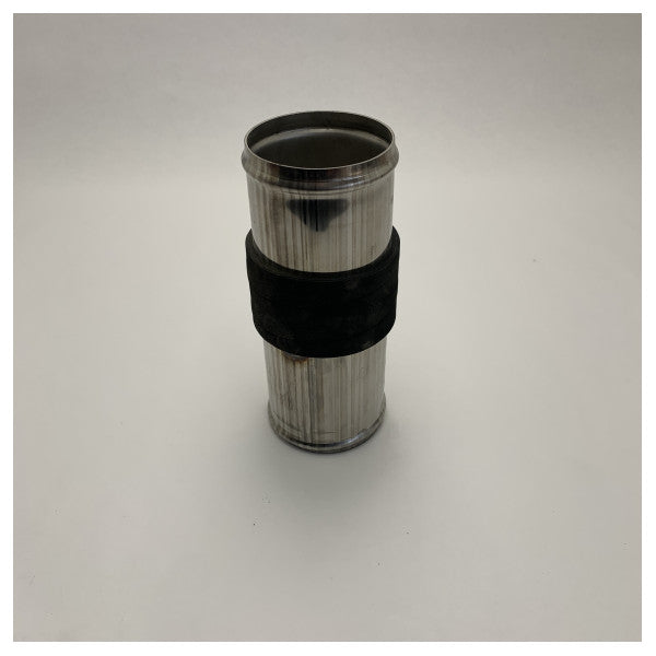 Utslippstilkobling rustfritt stål 105 mm