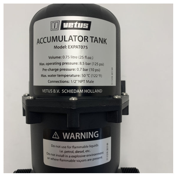 Vetus EXPAT075 idropulsore 750 ML 8,5 bar