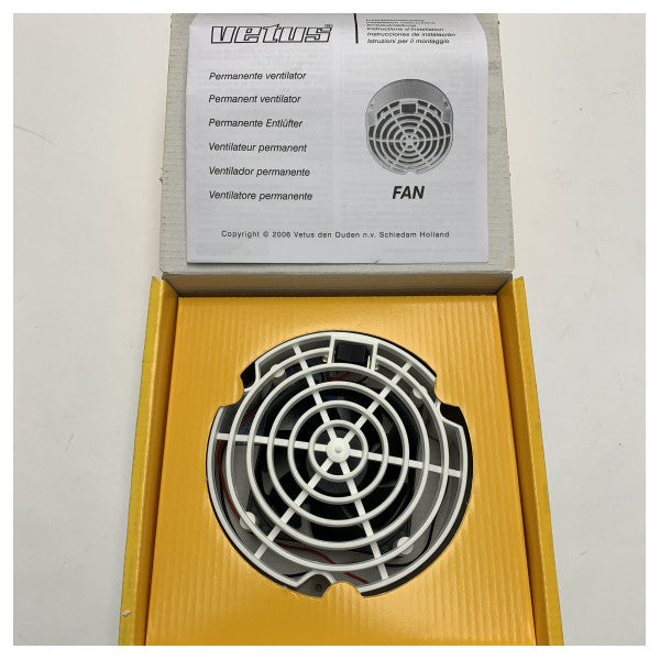 Vetus FAN24 24V DC Marine 2-Speed White Fan