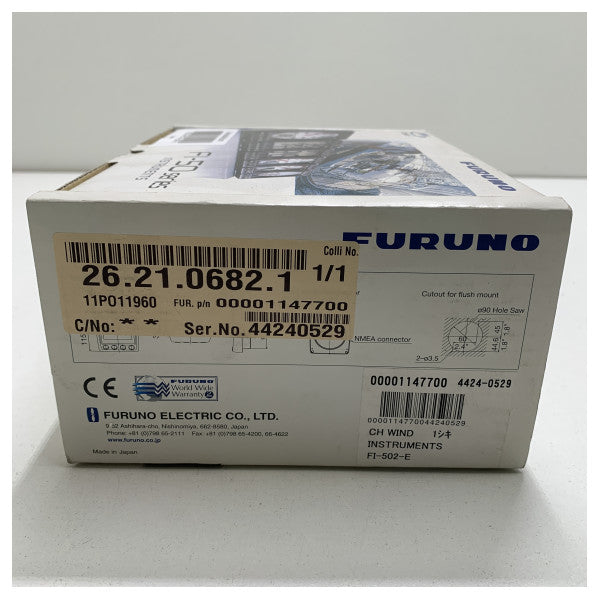 Furuno Fi-50 Angle de vent Affichage Close Hauled-FI-502-E