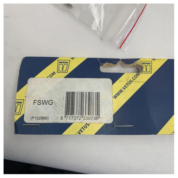 Interrupteur à pied pour guindeau Vetus FSWG blanc/gris