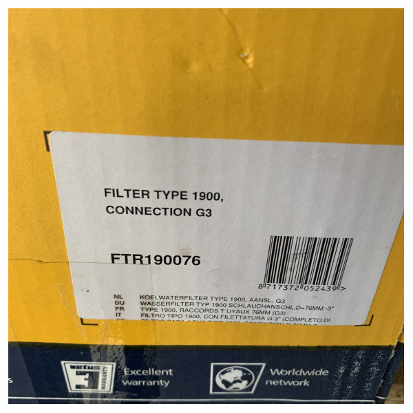 Vetus raw water strainer type 1900 FTR190076 high capacity 57 mm