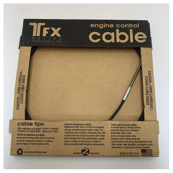 Кабел за управление на дроселовата клапа на Teleflex FT15 B30C - трайно и прецизно управление на двигателя на лодката