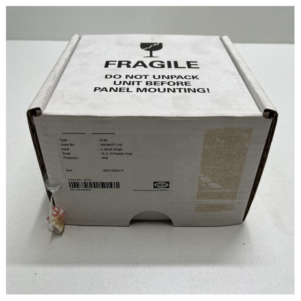 Deif Rudder Angle Indicator Rai XL96 Med White