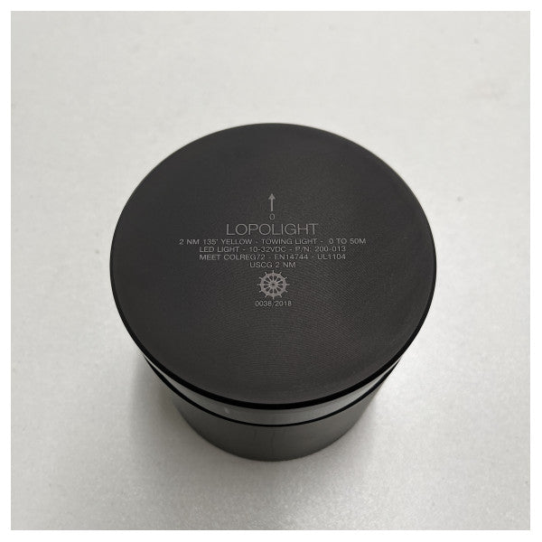 Lopolight Towing Black Aluminium Professional Navigation Light - 200-013 Pro