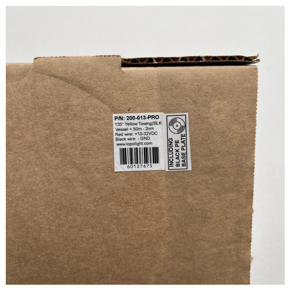 Lopolight Towing Black Aluminium Professional Navigation Light - 200-013 Pro