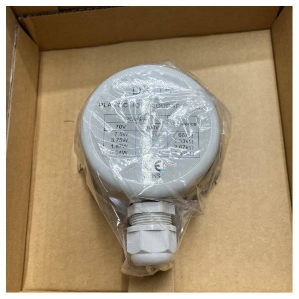 مكبر الصوت ذو البوق المقاوم للماء Jagro 100 فولت DK15-PP أبيض