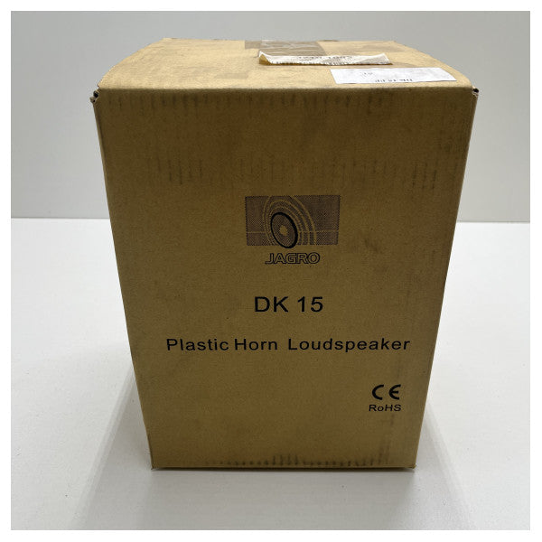 مكبر الصوت ذو البوق المقاوم للماء Jagro 100 فولت DK15-PP أبيض