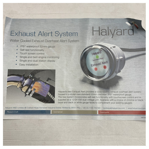 HALYARD DOUBLE EXHEAT OVERHEAT ALARM SYSTEM - H021252