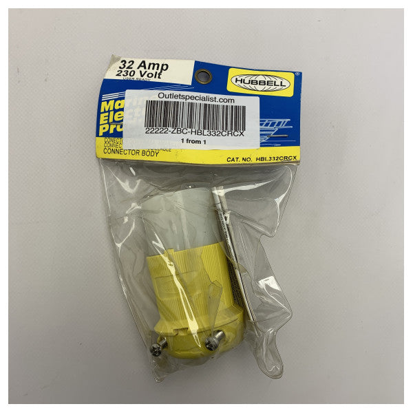 Hubbell HBL332CRCX 32A βύσμα σύνδεσης ρεύματος ξηράς