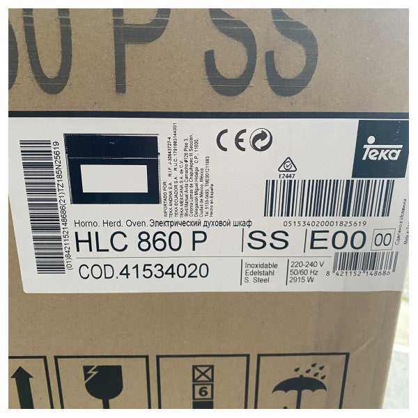 TEKA HLC860P COMPACT 45 cm Multifunksjonell bygg i ovnssvart