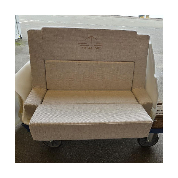 Original double helmsman pilot seat with foldable seat rest
