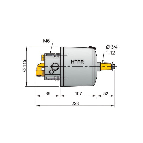 KULLANILMIŞ Vetus HTP3010R 10 mm hortum için hidrolik direksiyon pompası