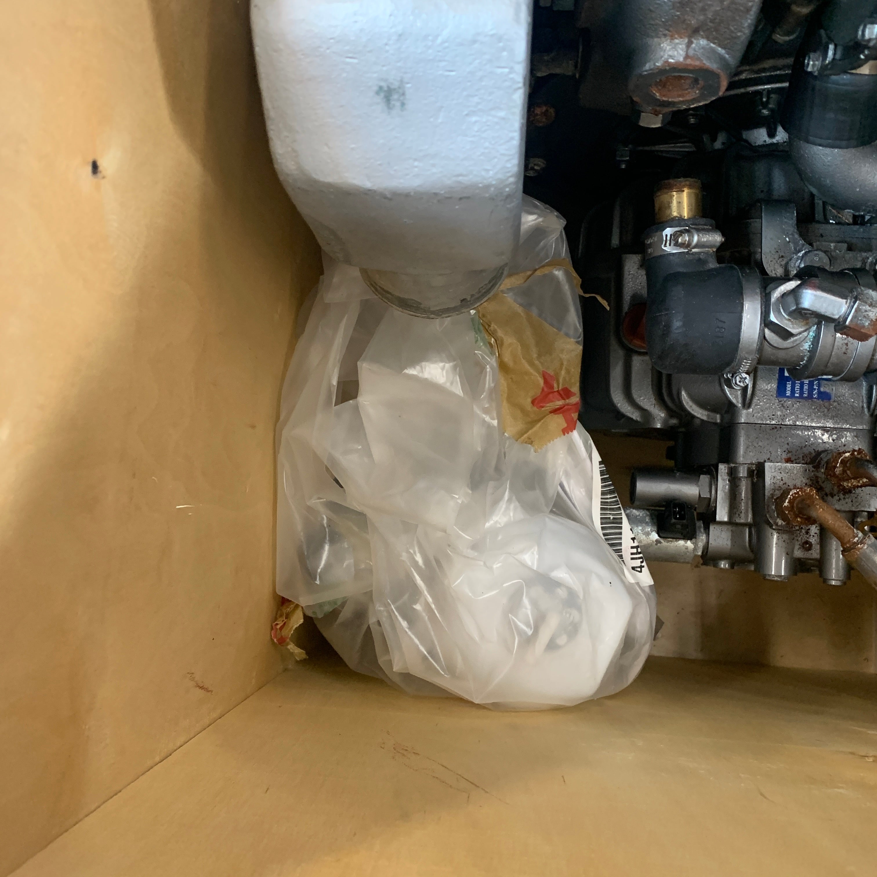 Yanmar 4JH110 110 HP marine diesel engine with ZF25A clutch - 4JH110-CR-ZF25A