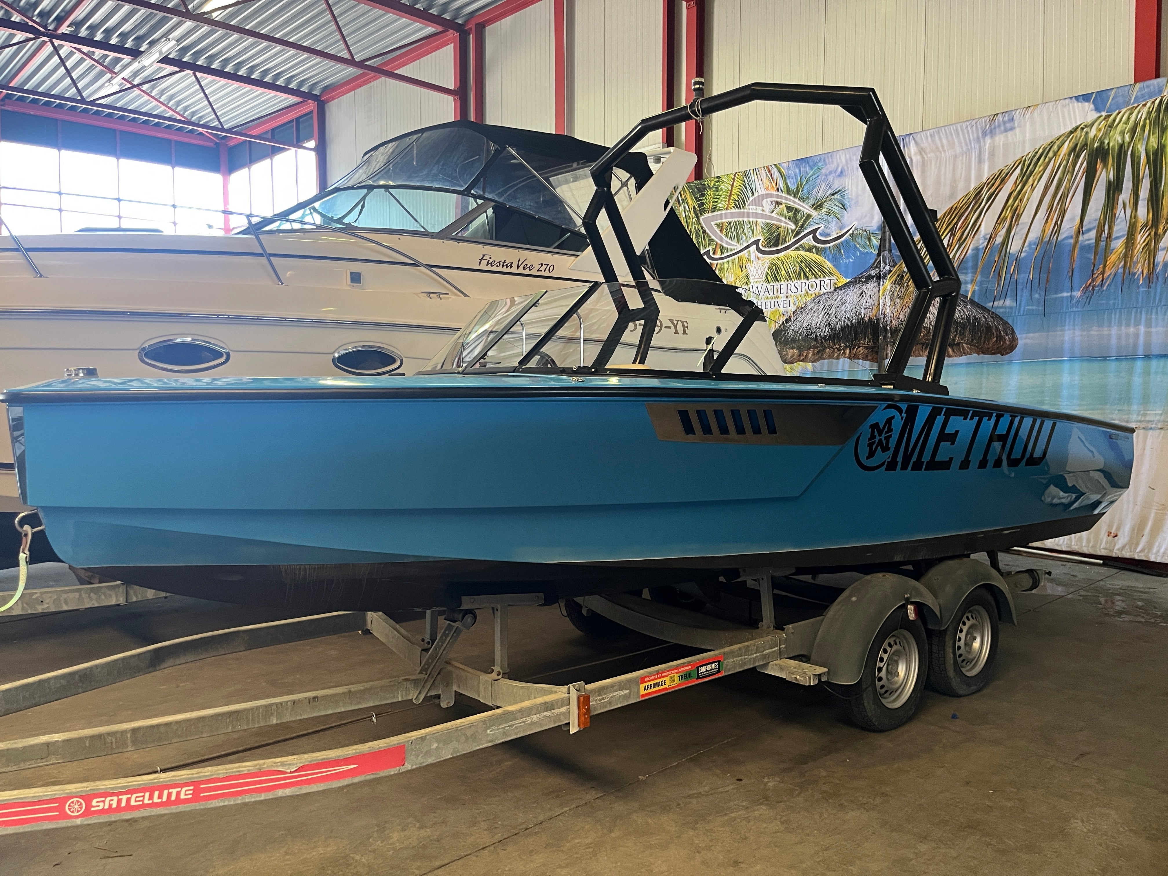 Method Wake Ski 6.2 wakeboard- barco de esqui aquático com 440HP BLUE 2020