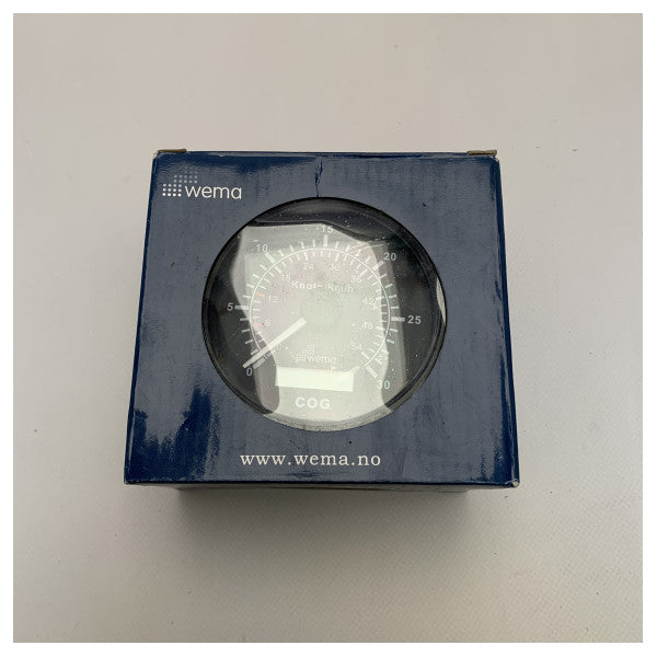 WEMA GPS Båthastighetsindikator Display Black 30 Knots - 110308
