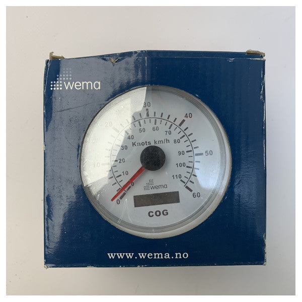 Wema GPS barca indicatore di velocità display bianco 60 nodi - 110389