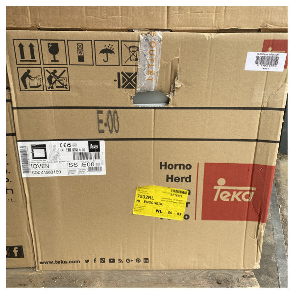 Teka iooven multifunksjonell 60 cm ovn med steambox svart