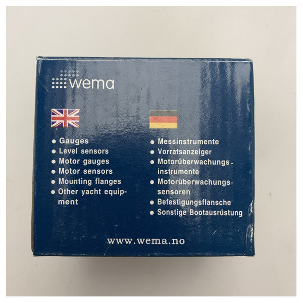 Wema moottorin veden lämpötilan näyttö musta - 110355