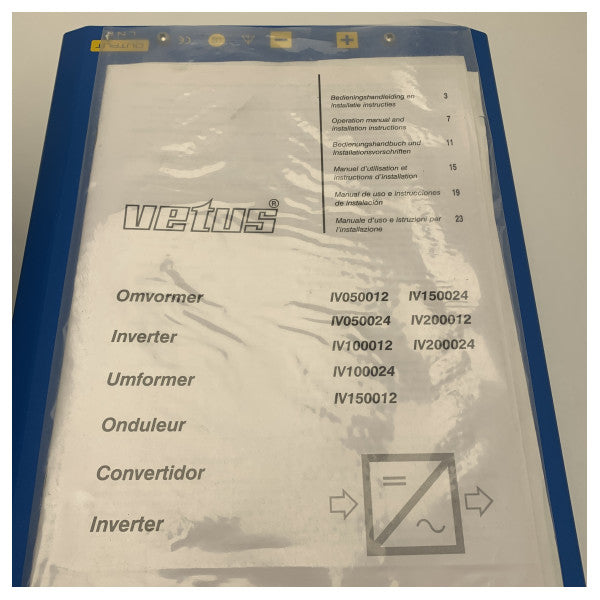 Vetus IV050024 500W 24V синусоидален инвертор 230V