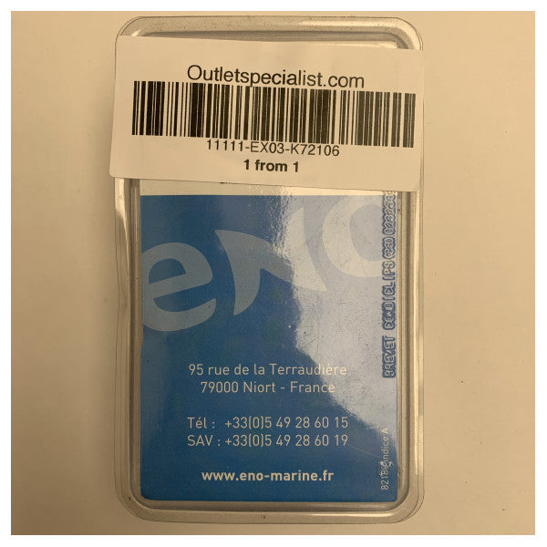 ENO Gasklepafsluiter Inlaat G1/4 F Uitlaat G1/4 M