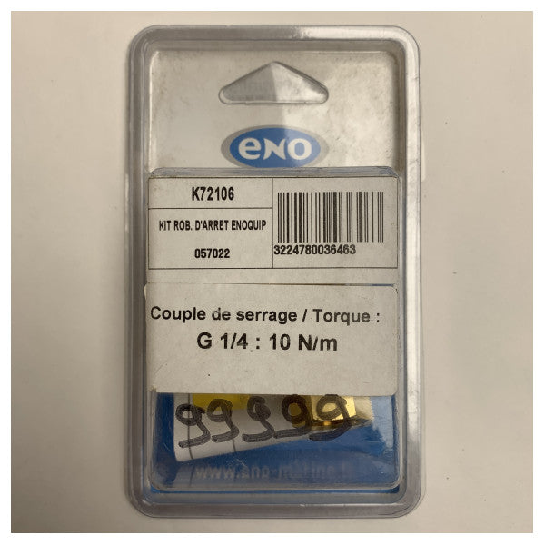 ENO Gasklepafsluiter Inlaat G1/4 F Uitlaat G1/4 M