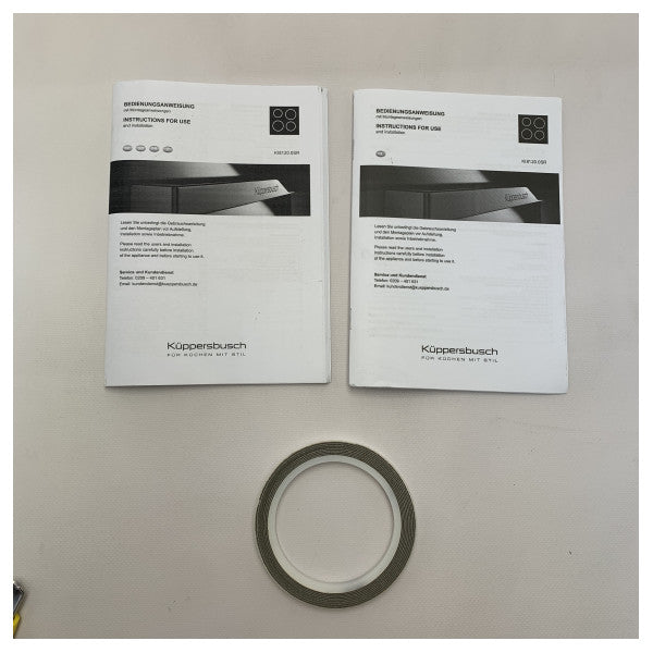 Kuppersbusch 4 pits inductiekookplaat inbouw zwart 80 cm - KI8120.0SR