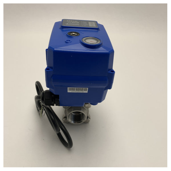 Vetus 1-инчов електрически сферичен кран от неръждаема стомана 24V - MV24A1