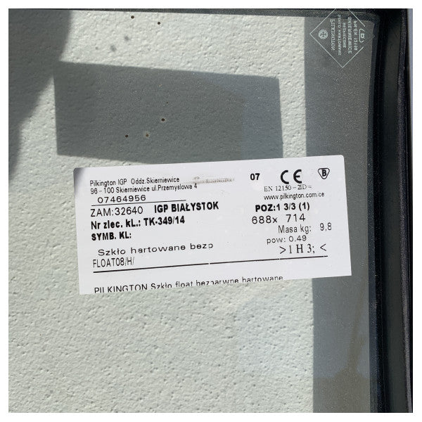 Kotniz 755 X 1625 mm aluminium skyvedør for maritim tilgang