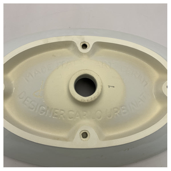 Овальний керамічний умивальник Foresti Suardi білий - L008.BCO