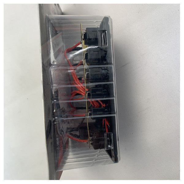 Allpa 12V 5-funktioners elektrisk strömbrytare svart - L0610226