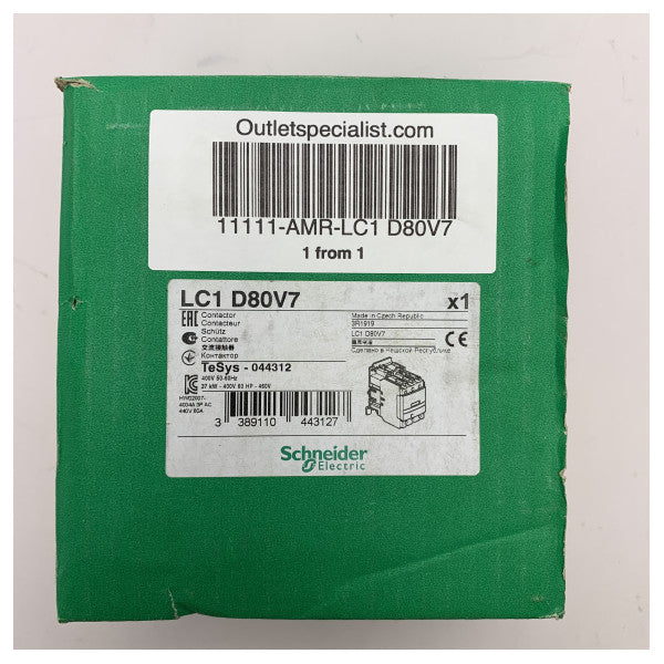 Schneider LC1 D80V7 3X 80A - 400V SWITCH