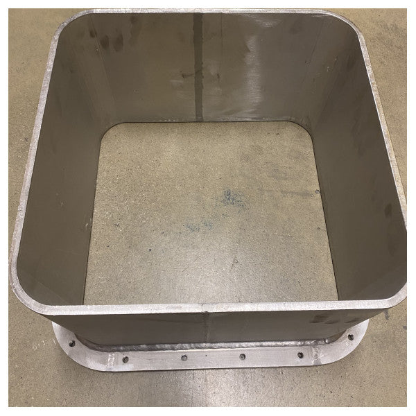 Vigia SCM Livorno premium com tampa de inundação 400 x 400 mm em aço inoxidável