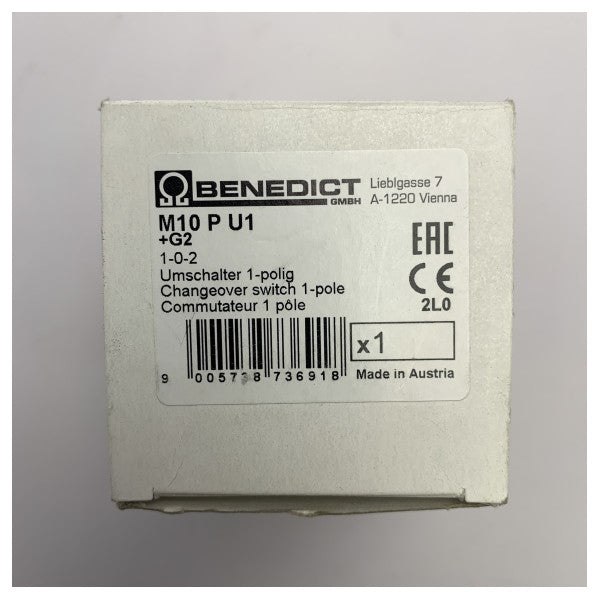 Benedict e Jager M10 P U1 + G2 interruttore di commutazione
