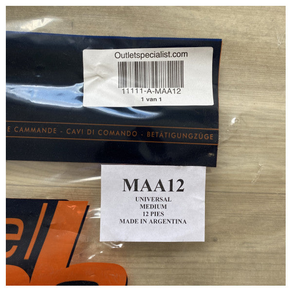 Excel Universal Keskipitkä 12ft Marine Steering Cable - Kestävä punainen takki sujuvaan veneen ohjaukseen