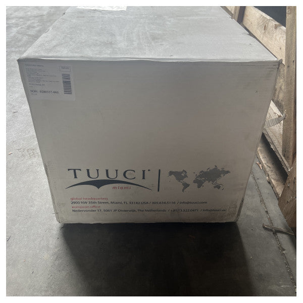 Tuuci Ocean Master MAX-Classic Stainless Steel Octagon 9' Parasol in Cadet Grey