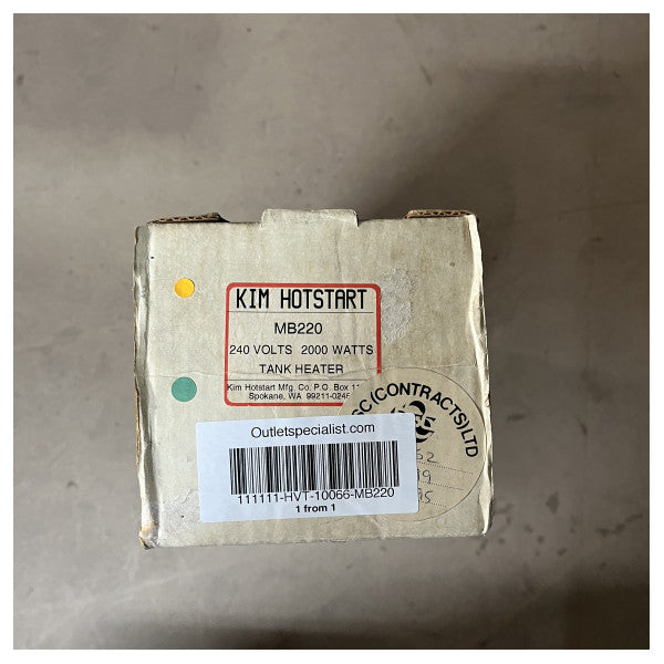 سخان الخزان البحري Kim Hotstart 240V 2000W - عنصر تسخين وقود وخزان تخزين متين من الألومنيوم