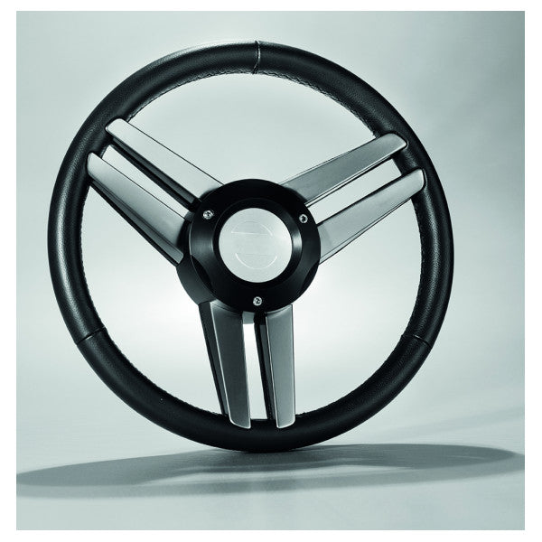 Volante Isotta MLB a 3 razze in pelle marina D350 mm nero