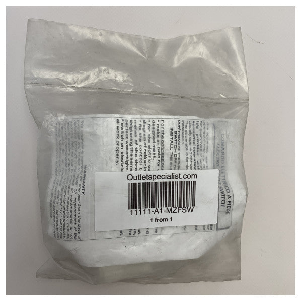 Ножний вимикач лебідки MZ Electronics білий 12/24В